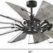 60 in. Big Matte Black Farmhouse Reversible Ceiling Fan, Mid Century Modern Ceiling Fan-17-ErisView