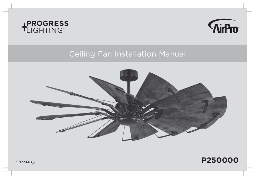 60 in. Big Matte Black Farmhouse Reversible Ceiling Fan, Mid Century Modern Ceiling Fan-18-ErisView