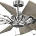 60 in. Big Matte Black Farmhouse Reversible Ceiling Fan, Mid Century Modern Ceiling Fan-21-ErisView