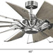 60 in. Big Matte Black Farmhouse Reversible Ceiling Fan, Mid Century Modern Ceiling Fan-33-ErisView