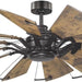 60 in. Big Matte Black Farmhouse Reversible Ceiling Fan, Mid Century Modern Ceiling Fan-37-ErisView