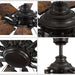 60 in. Big Matte Black Farmhouse Reversible Ceiling Fan, Mid Century Modern Ceiling Fan-44-ErisView