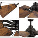 60 in. Big Matte Black Farmhouse Reversible Ceiling Fan, Mid Century Modern Ceiling Fan-45-ErisView