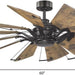60 in. Big Matte Black Farmhouse Reversible Ceiling Fan, Mid Century Modern Ceiling Fan-50-ErisView