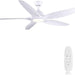 60 in. Black Ceiling Fan with Light and Remote Control, Dimmable 3 LED Ceiling Fan and Light, Modern Reversible DC Ceiling Fan for Living Room Bedroom-17-ErisView