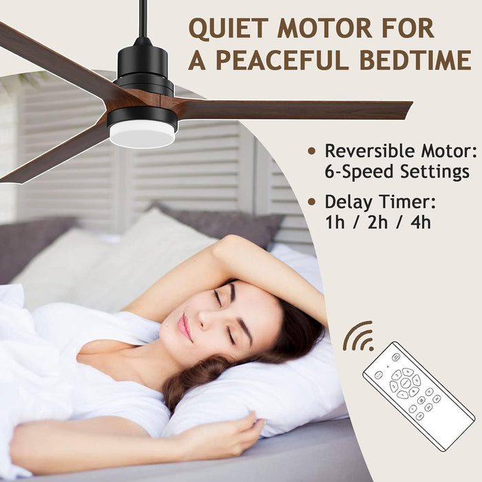 60 in. Black Ceiling Fan with Remote for Living Room, Bedroom Ceiling Fans, Modern Reversible DC Ceiling Fan, Outdoor Patio Ceiling Fans-10-ErisView