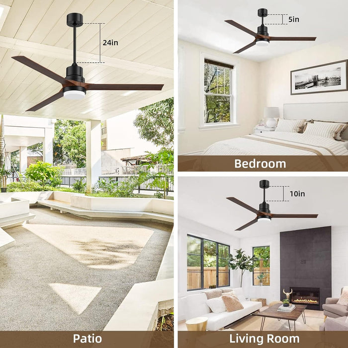 60 in. Black Ceiling Fan with Remote for Living Room, Bedroom Ceiling Fans, Modern Reversible DC Ceiling Fan, Outdoor Patio Ceiling Fans-14-ErisView