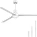60 in. Black Ceiling Fan with Remote for Living Room, Bedroom Ceiling Fans, Modern Reversible DC Ceiling Fan, Outdoor Patio Ceiling Fans-15-ErisView