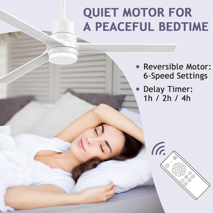 60 in. Black Ceiling Fan with Remote for Living Room, Bedroom Ceiling Fans, Modern Reversible DC Ceiling Fan, Outdoor Patio Ceiling Fans-17-ErisView