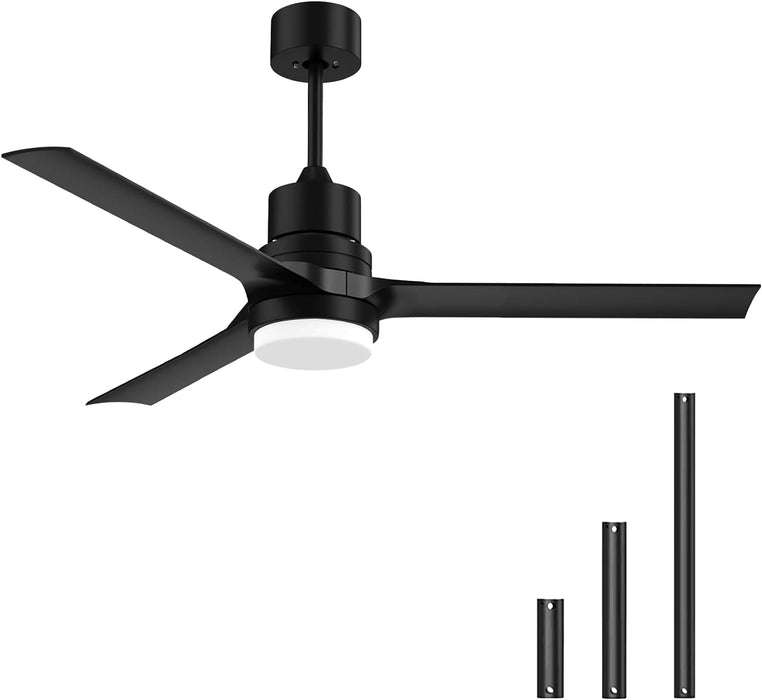 60 in. Black Ceiling Fan with Remote for Living Room, Bedroom Ceiling Fans, Modern Reversible DC Ceiling Fan, Outdoor Patio Ceiling Fans-27-ErisView