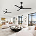 60 in. Black Ceiling Fan with Remote for Living Room, Bedroom Ceiling Fans, Modern Reversible DC Ceiling Fan, Outdoor Patio Ceiling Fans-28-ErisView