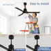 60 in. Black Ceiling Fan with Remote for Living Room, Bedroom Ceiling Fans, Modern Reversible DC Ceiling Fan, Outdoor Patio Ceiling Fans-31-ErisView