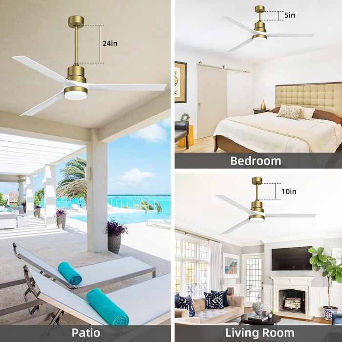 60 in. Black Ceiling Fan with Remote for Living Room, Bedroom Ceiling Fans, Modern Reversible DC Ceiling Fan, Outdoor Patio Ceiling Fans-39-ErisView
