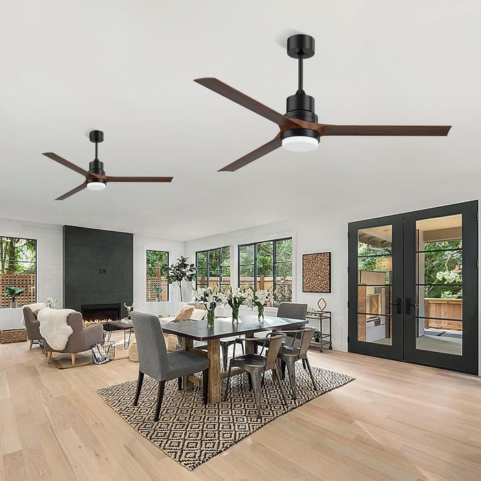 60 in. Black Ceiling Fan with Remote for Living Room, Bedroom Ceiling Fans, Modern Reversible DC Ceiling Fan, Outdoor Patio Ceiling Fans-9-ErisView