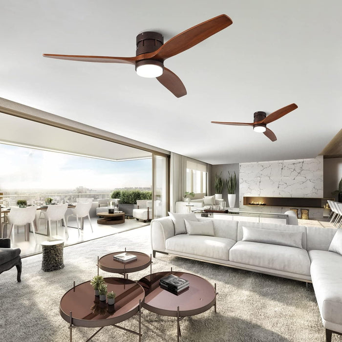 60 in. Black Fans with Lights and Remote Control, Modern Smart Industrial Ceiling Fans for Bedroom Living Room, 3 Blade Wood Propeller Ceiling Fan-17-ErisView