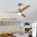 60 in. Black Fans with Lights and Remote Control, Modern Smart Industrial Ceiling Fans for Bedroom Living Room, 3 Blade Wood Propeller Ceiling Fan-19-ErisView