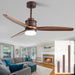 60 in. Black Fans with Lights and Remote Control, Modern Smart Industrial Ceiling Fans for Bedroom Living Room, 3 Blade Wood Propeller Ceiling Fan-6-ErisView