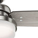 60 in. Brushed Nickel Ceiling Fan, Indoor Ceiling Fan with LED Light and Remote Control, Ceiling Hugger Ceiling Fan with Light-5-ErisView