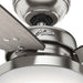 60 in. Brushed Nickel Ceiling Fan, Indoor Ceiling Fan with LED Light and Remote Control, Ceiling Hugger Ceiling Fan with Light-7-ErisView