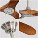60 in. Brushed Nickel Ceiling Fan with Remote Control, 3 Wood Light Walnut Blades Reversible DC Ceiling Fan-5-ErisView