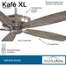 60 in. Ceiling Fan, Outdoor Ceiling Fans without Lights, Brushed Nickel Ceiling Fan-2-ErisView