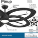 60 in. Ceiling Fan with LED Light and Remote Control In Coal Finish-3-ErisView