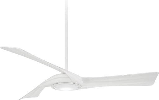 60 in. Ceiling Fan with LED Lights and Remote, Flat White Ceiling Fan-1-ErisView