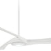 60 in. Ceiling Fan with LED Lights and Remote, Flat White Ceiling Fan-1-ErisView