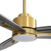 60 in. Ceiling Fan with Light, Unique Ceiling Fans with Remote Control, 3 Solid Wood Blades Ceiling Fan for Living Room Bedroom Kitchen-3-ErisView