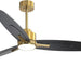 60 in. Ceiling Fan with Light, Unique Ceiling Fans with Remote Control, 3 Solid Wood Blades Ceiling Fan for Living Room Bedroom Kitchen-1-ErisView