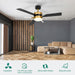 60 in. Ceiling Fan with Light and Remote, Crystal Modern Fan with Light, Chandelier Ceiling Fan, Reversible Quiet Ceiling Fans, Black Gold Ceiling Fan-8-ErisView