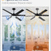 60 in. Ceiling Fan with Lights and Remote, Reversible Black Outdoor Ceiling Fans for Patio-4-ErisView
