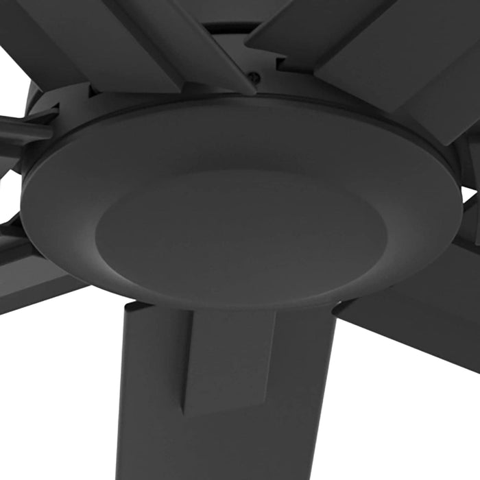 60 in. Ceiling Fan without Light, Matte Black Ceiling Fan, Hugger Ceiling Fans-7-ErisView