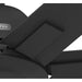 60 in. Ceiling Fan without Light, Matte Black Ceiling Fan, Hugger Ceiling Fans-8-ErisView