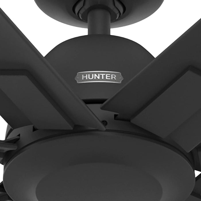 60 in. Ceiling Fan without Light, Matte Black Ceiling Fan, Hugger Ceiling Fans-9-ErisView
