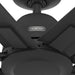 60 in. Ceiling Fan without Light, Matte Black Ceiling Fan, Hugger Ceiling Fans-9-ErisView