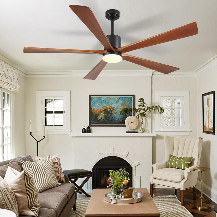 60 in. Ceiling Fans without Lights, Flush Mount Reversible Ceiling Fan NO Light for Indoor Bedroom, Outdoor Backyard Covered Ceiling Fan -17-ErisView