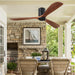 60 in. Ceiling Fans without Lights, Flush Mount Reversible Ceiling Fan NO Light for Indoor Bedroom, Outdoor Backyard Covered Ceiling Fan -2-ErisView