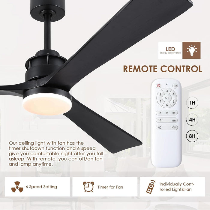 60 in. Ceiling Fans without Lights, Flush Mount Reversible Ceiling Fan NO Light for Indoor Bedroom, Outdoor Backyard Covered Ceiling Fan -34-ErisView