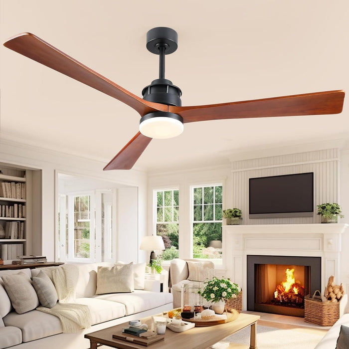 60 in. Ceiling Fans without Lights, Flush Mount Reversible Ceiling Fan NO Light for Indoor Bedroom, Outdoor Backyard Covered Ceiling Fan -36-ErisView