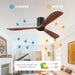 60 in. Ceiling Fans without Lights, Flush Mount Reversible Ceiling Fan NO Light for Indoor Bedroom, Outdoor Backyard Covered Ceiling Fan -3-ErisView