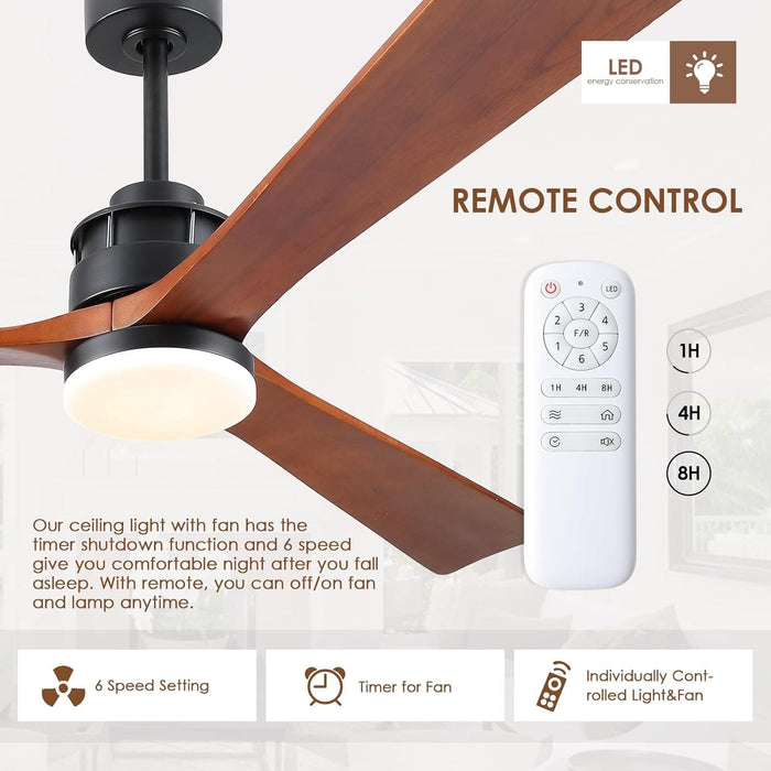 60 in. Ceiling Fans without Lights, Flush Mount Reversible Ceiling Fan NO Light for Indoor Bedroom, Outdoor Backyard Covered Ceiling Fan -43-ErisView