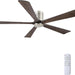 60 in. Ceiling Fans without Lights, Flush Mount Reversible Ceiling Fan NO Light for Indoor Bedroom, Outdoor Backyard Covered Ceiling Fan -45-ErisView