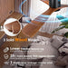 60 in. Ceiling Fans without Lights, Flush Mount Reversible Ceiling Fan NO Light for Indoor Bedroom, Outdoor Backyard Covered Ceiling Fan -4-ErisView
