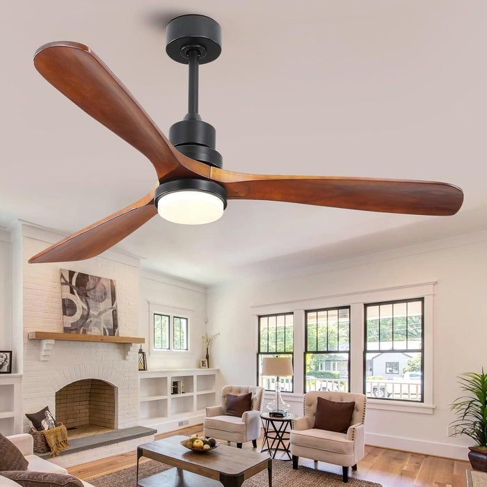 60 in. Ceiling Fans without Lights, Flush Mount Reversible Ceiling Fan NO Light for Indoor Bedroom, Outdoor Backyard Covered Ceiling Fan -54-ErisView