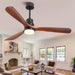 60 in. Ceiling Fans without Lights, Flush Mount Reversible Ceiling Fan NO Light for Indoor Bedroom, Outdoor Backyard Covered Ceiling Fan -54-ErisView