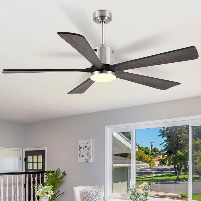 60 in. Ceiling Fans without Lights, Flush Mount Reversible Ceiling Fan NO Light for Indoor Bedroom, Outdoor Backyard Covered Ceiling Fan -61-ErisView