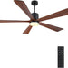 60 in. Ceiling Fans without Lights, Flush Mount Reversible Ceiling Fan NO Light for Indoor Bedroom, Outdoor Backyard Covered Ceiling Fan -69-ErisView