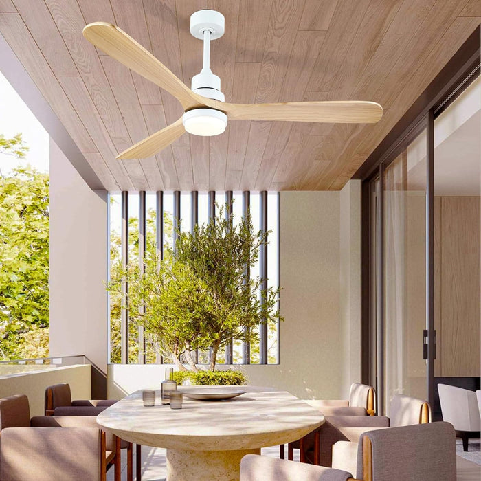 60 in. Ceiling Fans without Lights, Flush Mount Reversible Ceiling Fan NO Light for Indoor Bedroom, Outdoor Backyard Covered Ceiling Fan -95-ErisView