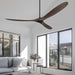 60 in. Ceiling Fans without Lights, Wood Ceiling Fan NO Light with Remote Wall Switch, Indoor Outdoor Fan for Bedroom Living Room Patio Porch-15-ErisView